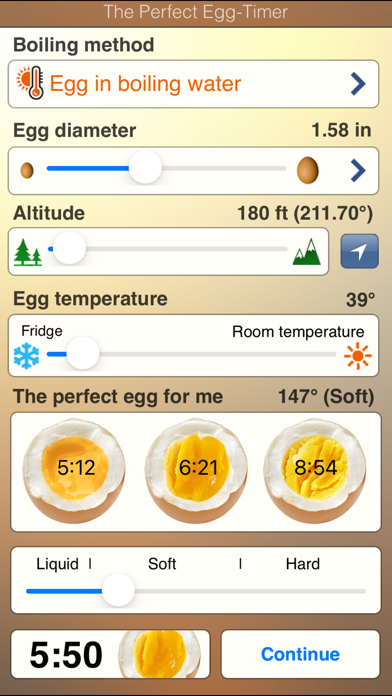 The perfect Egg timer Screenshots