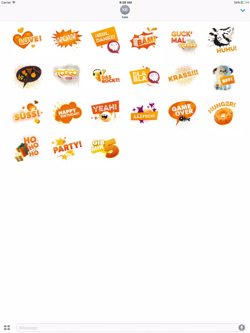 Tangkapan skrin TOGGO Sticker iPad 