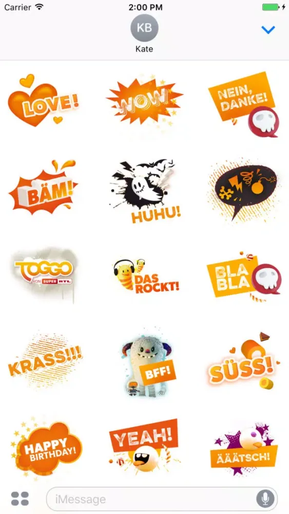 Zrzuty ekranu TOGGO Sticker