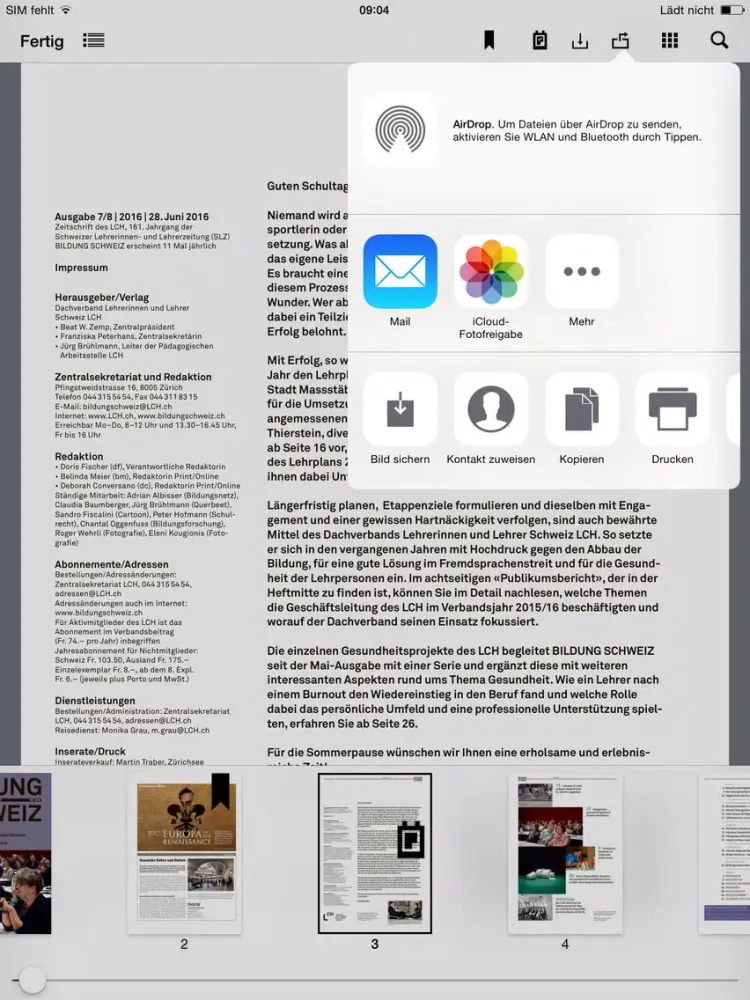 تصاویر Bildung Schweiz iPad 