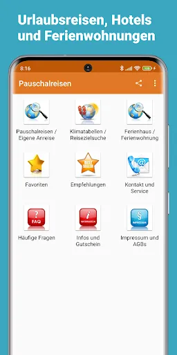 Tangkapan layar Pauschalreisen, Hotels & FeWo