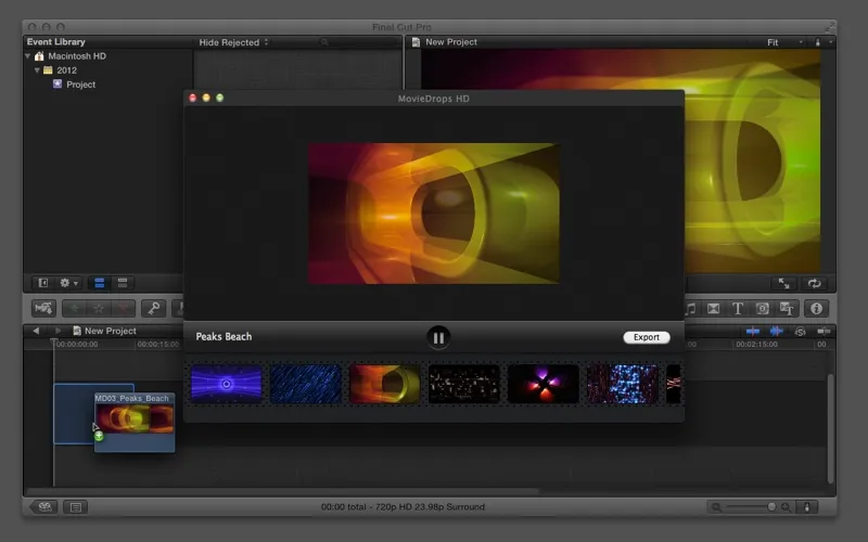 MovieDrops for Final Cut Pro Screenshots