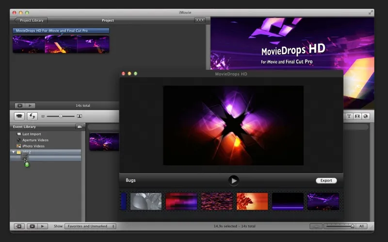 MovieDrops for Final Cut Pro Screenshots