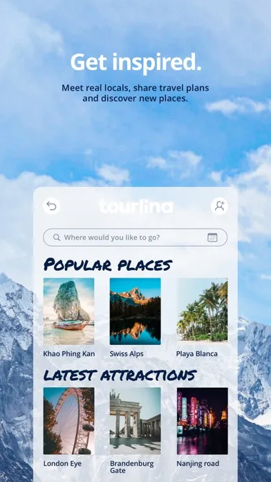 Tourlina - Travel Buddy应用截图