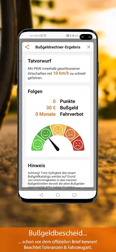Zrzuty ekranu Bußgeldrechner Pro 2024