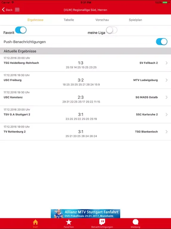 Captures d'écran de Volleyball iPad 
