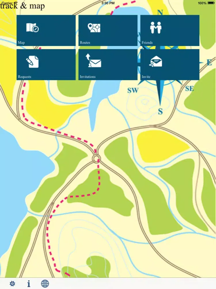 track & map iPad  Screenshots