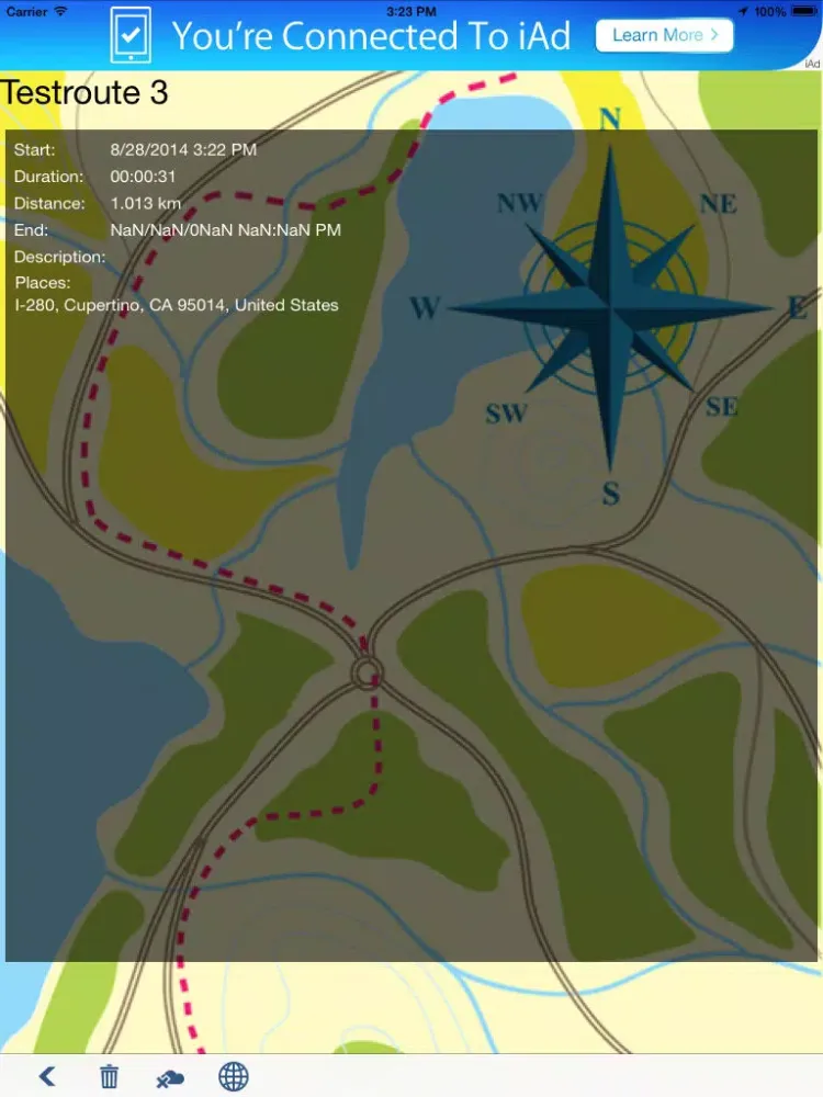 track & map iPad  Screenshots