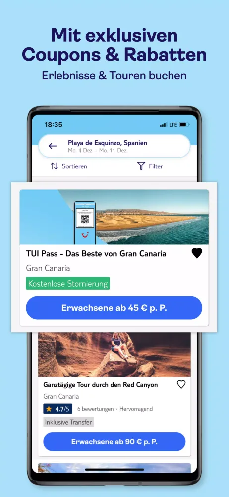 Captures d'écran de TUI | Urlaub buchen und reisen