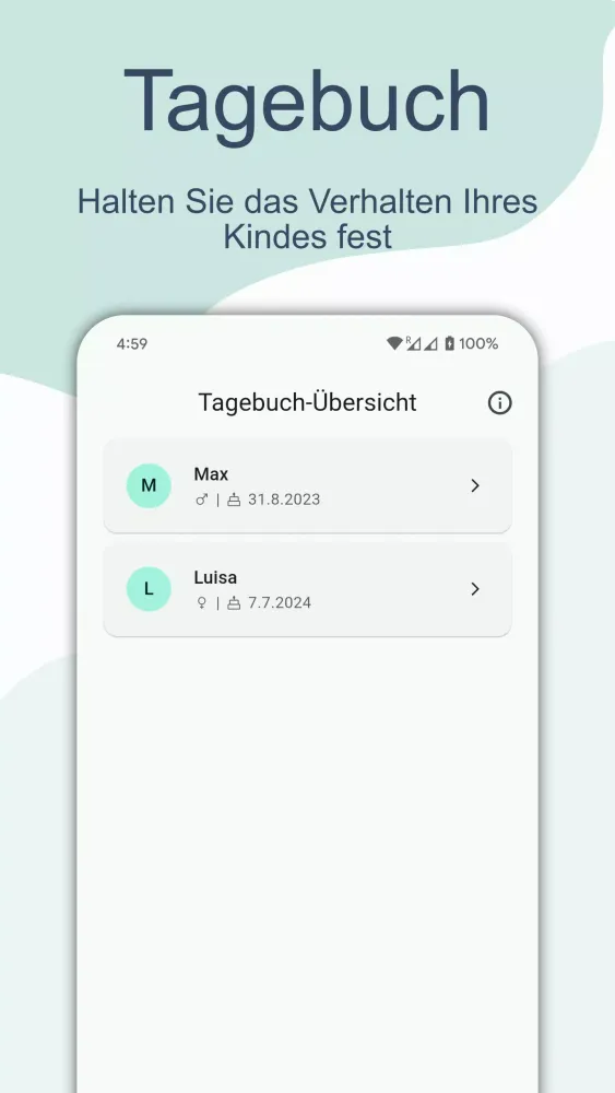 Capturas de pantalla de Baby Comfort Guide