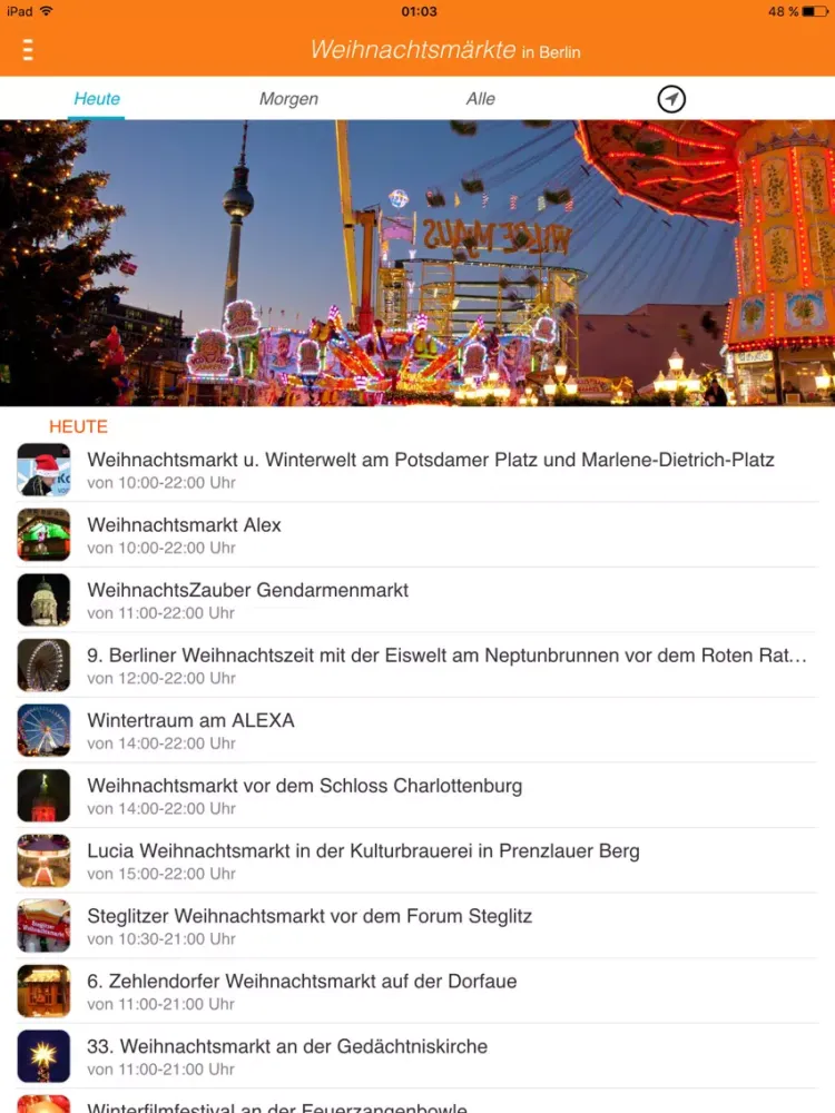 تصاویر Weihnachtsmärkte in Berlin und Brandenburg iPad 