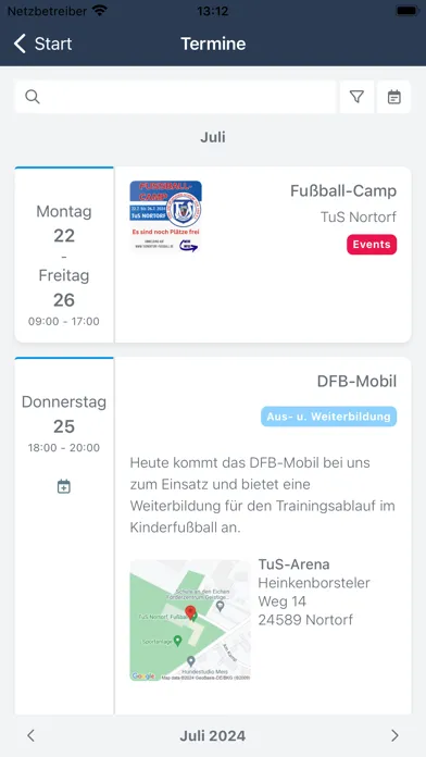 TuS Nortorf Fußball Screenshots