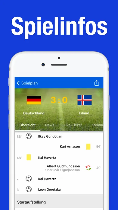 Captures d'écran de EM Spielplan 2025 Live