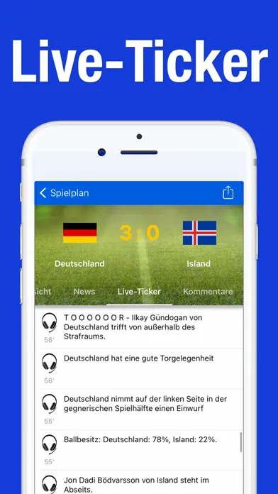 Captures d'écran de EM Spielplan 2025 Live