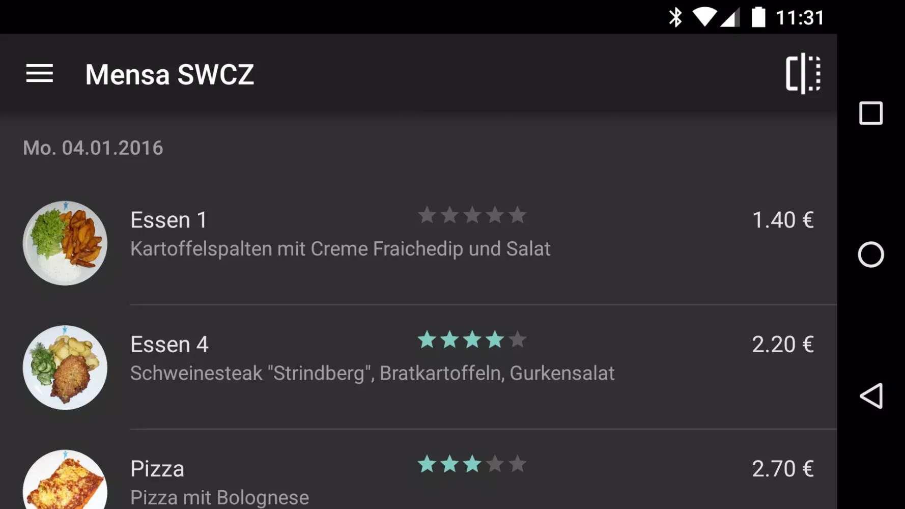 Mensa Chemnitz-Zwickau Screenshots