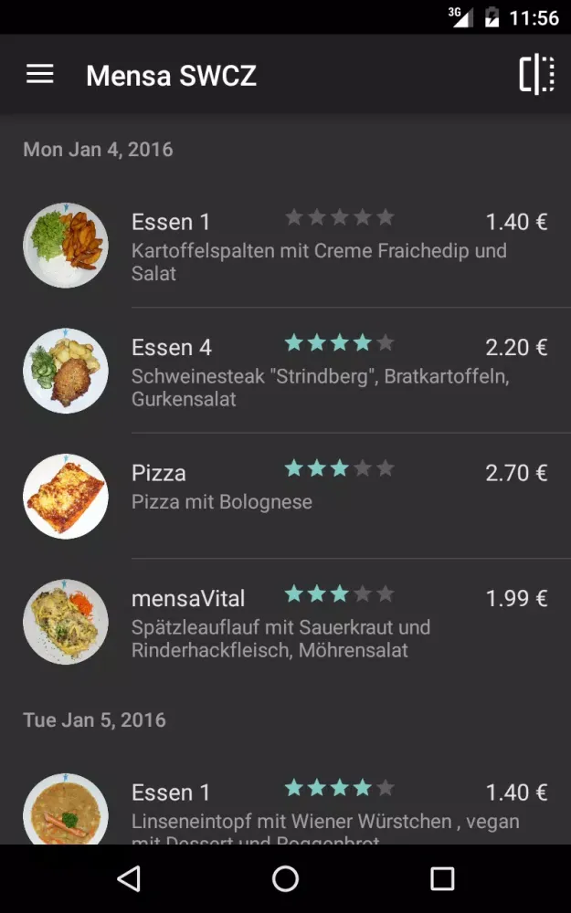 Mensa Chemnitz-Zwickau Screenshots
