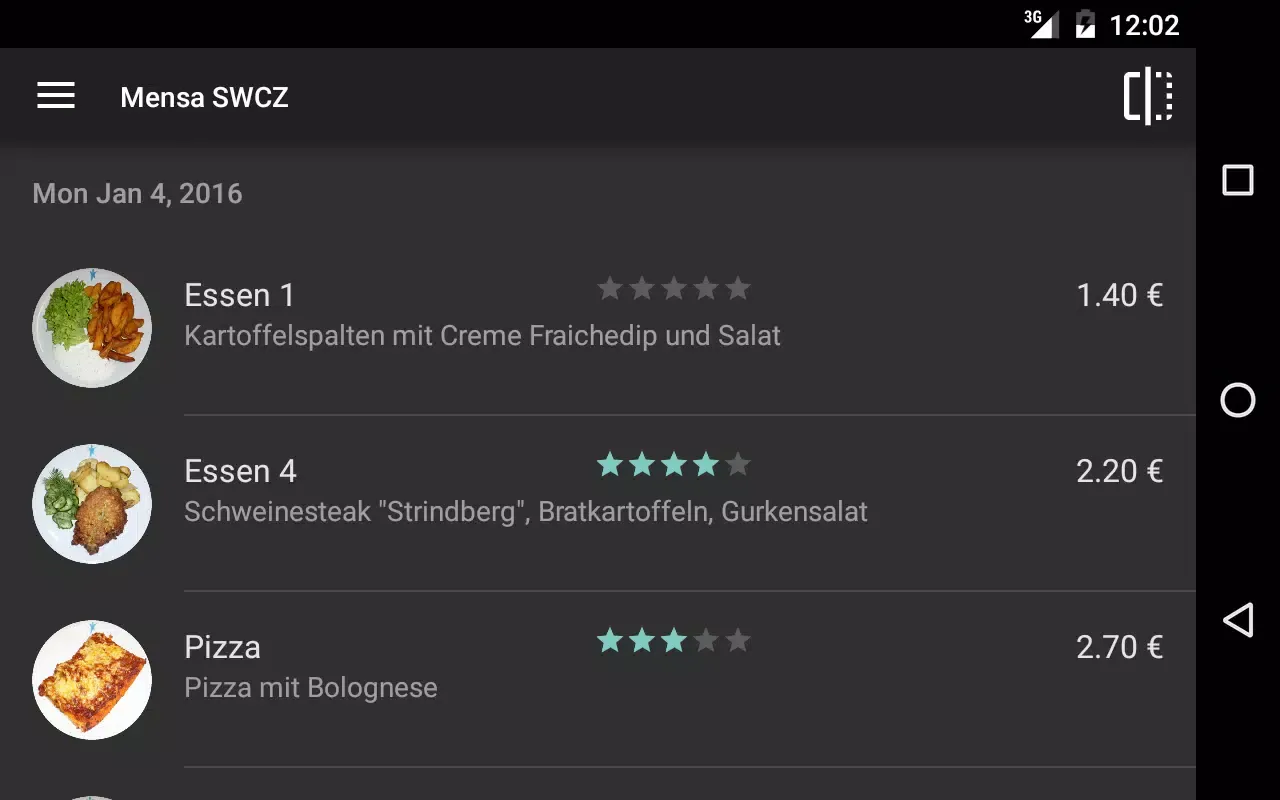 Mensa Chemnitz-Zwickau Screenshots