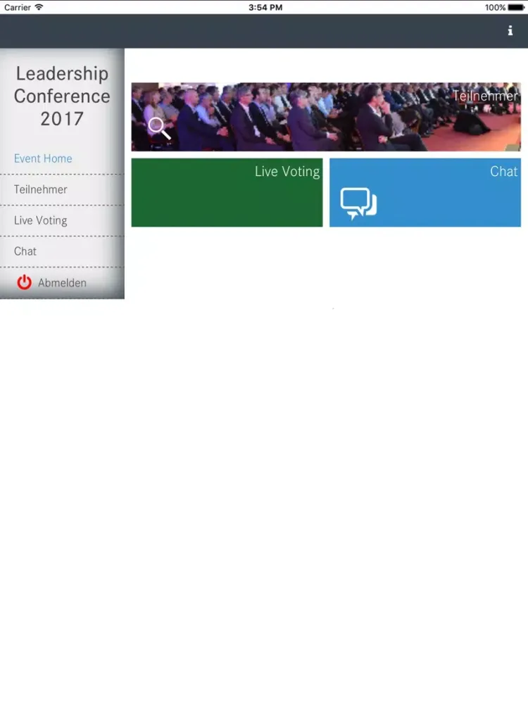 MTU Events iPad  Screenshots