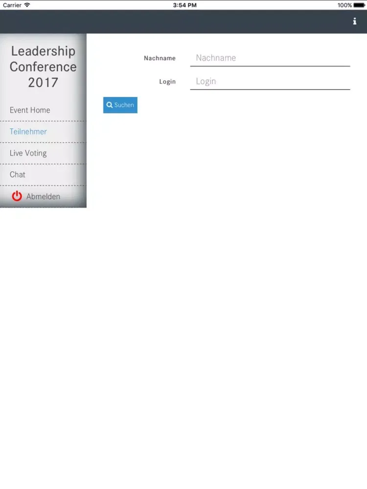 MTU Events iPad  Screenshots