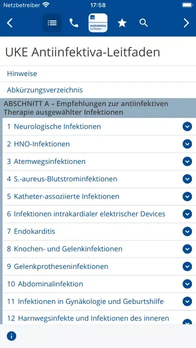 UKE Antiinfektiva-Leitfaden应用截图