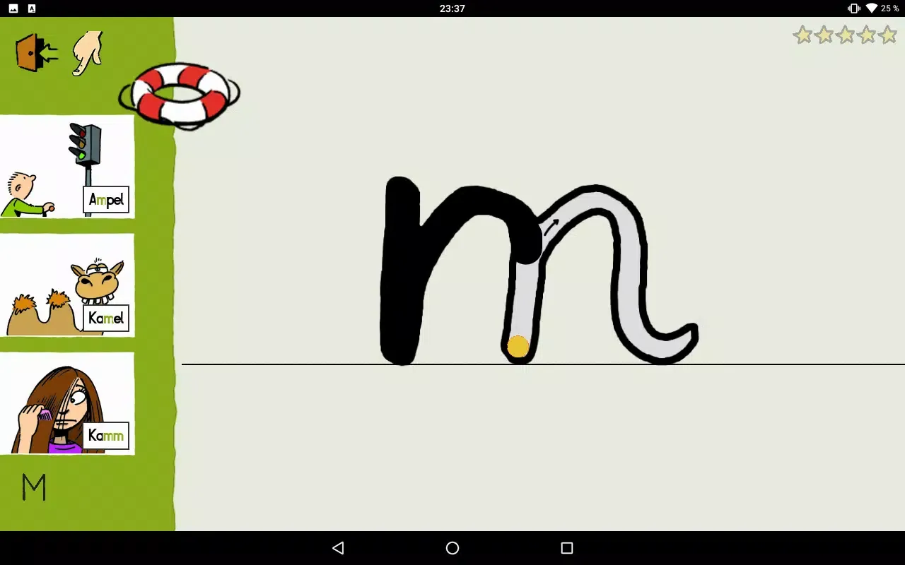 Tangkapan layar Grundschrift Beta