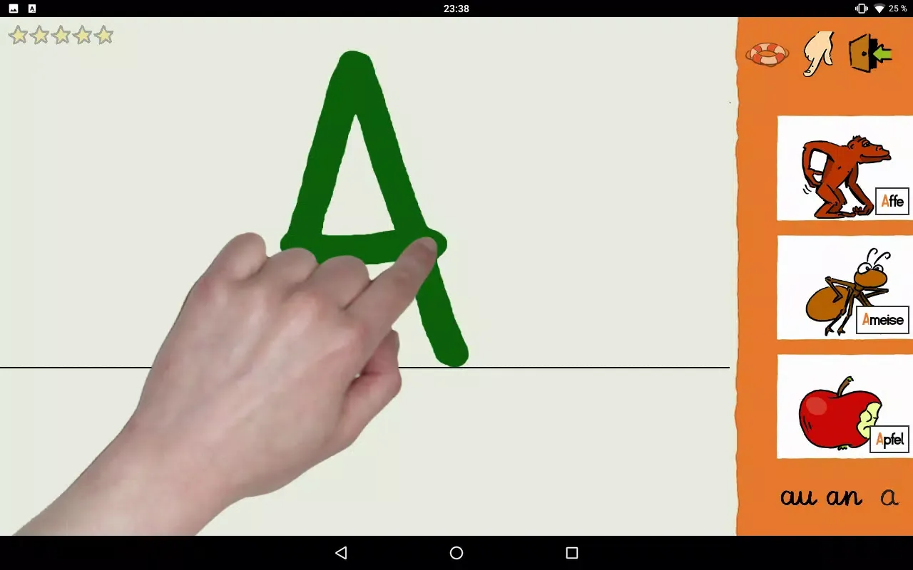 Tangkapan layar Grundschrift Beta