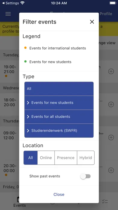 myUFR - Universität Freiburg Screenshots