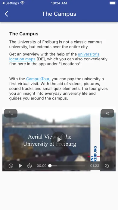 myUFR - Universität Freiburg Screenshots