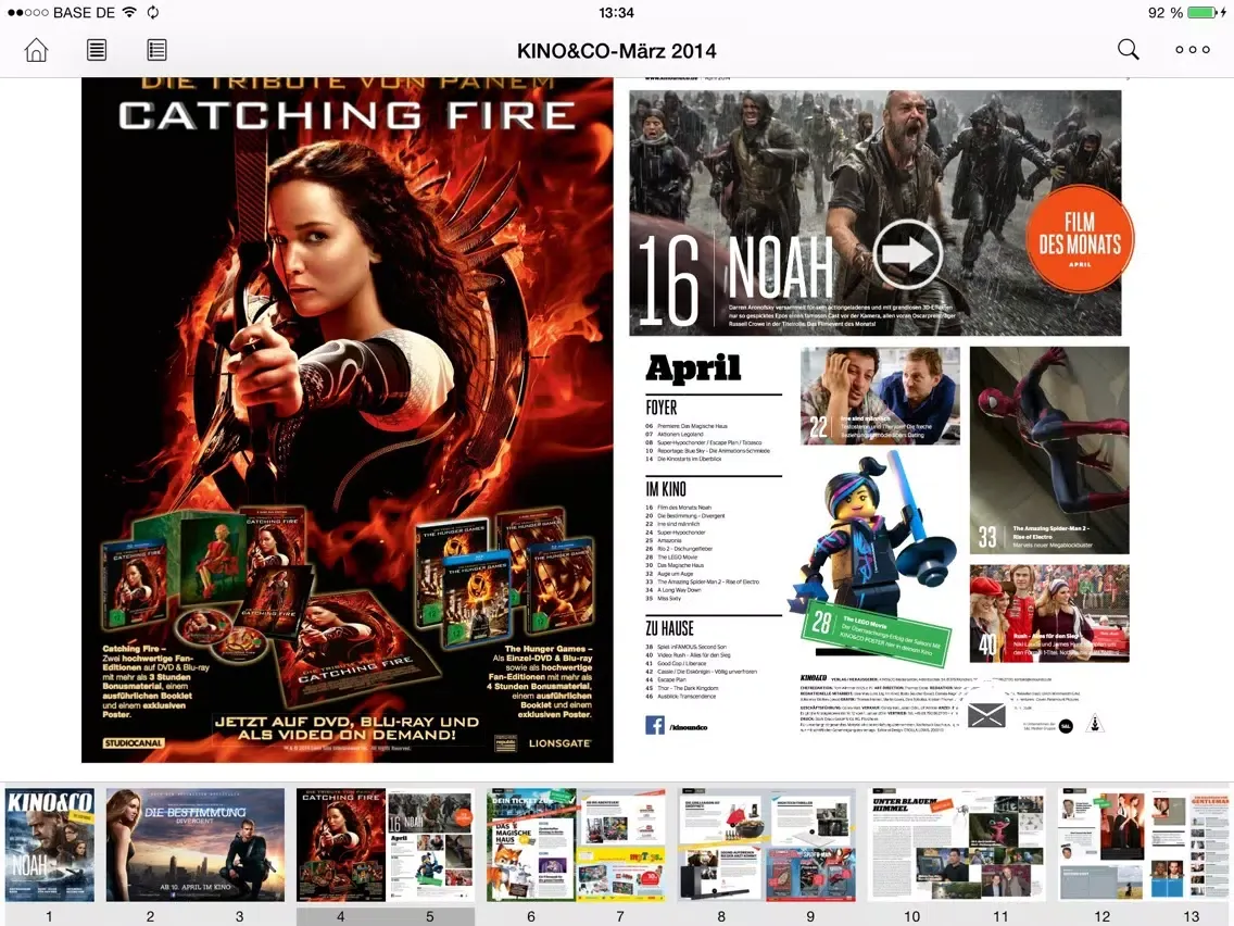 Unipush print - the digital publishing solution iPad  Screenshots