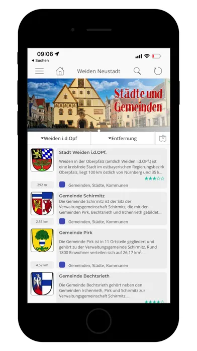Region Weiden سکرین شاٹس