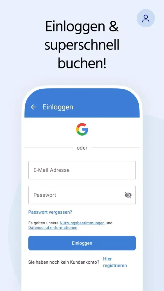 Screenshot di Fluege.de: günstige Flüge
