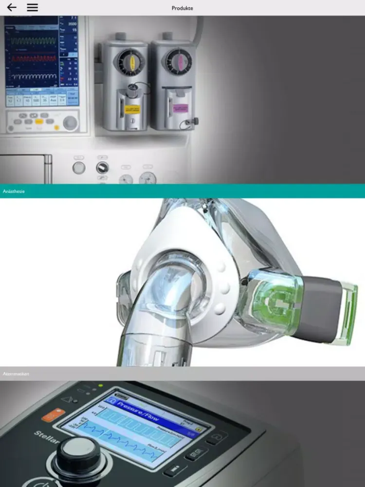 Скриншоты Löwenstein Medical Support iPad 