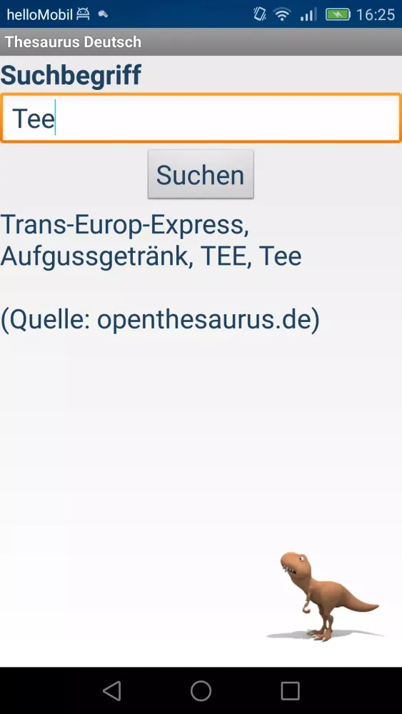 Thesaurus Deutsch স্ক্রিনশট