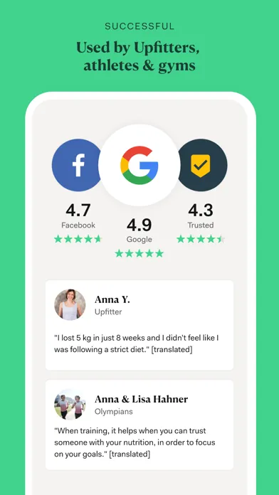 Tangkapan skrin Upfit Meal Planner