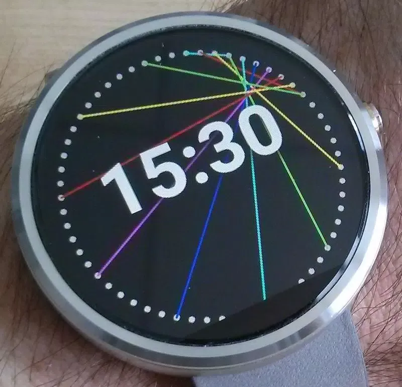 Captures d'écran de Tiny Laser Watch Face