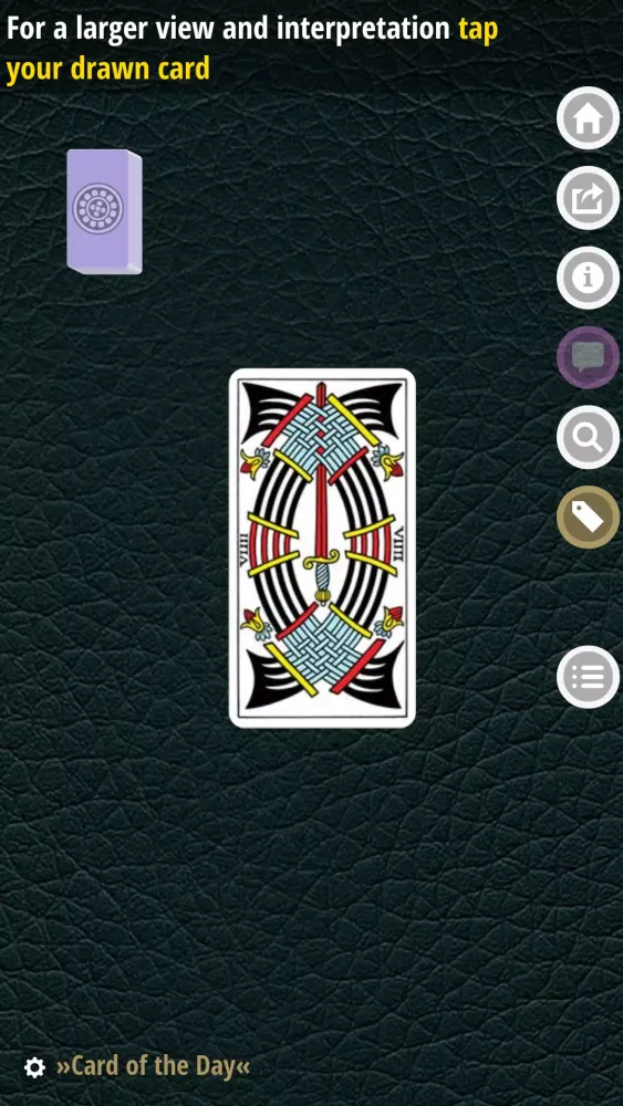 Capturas de tela do CBD Marseille Tarot