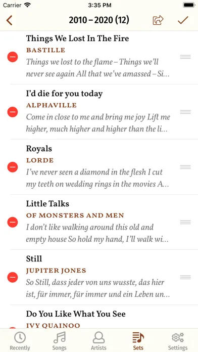 Song Book Pro Screenshots