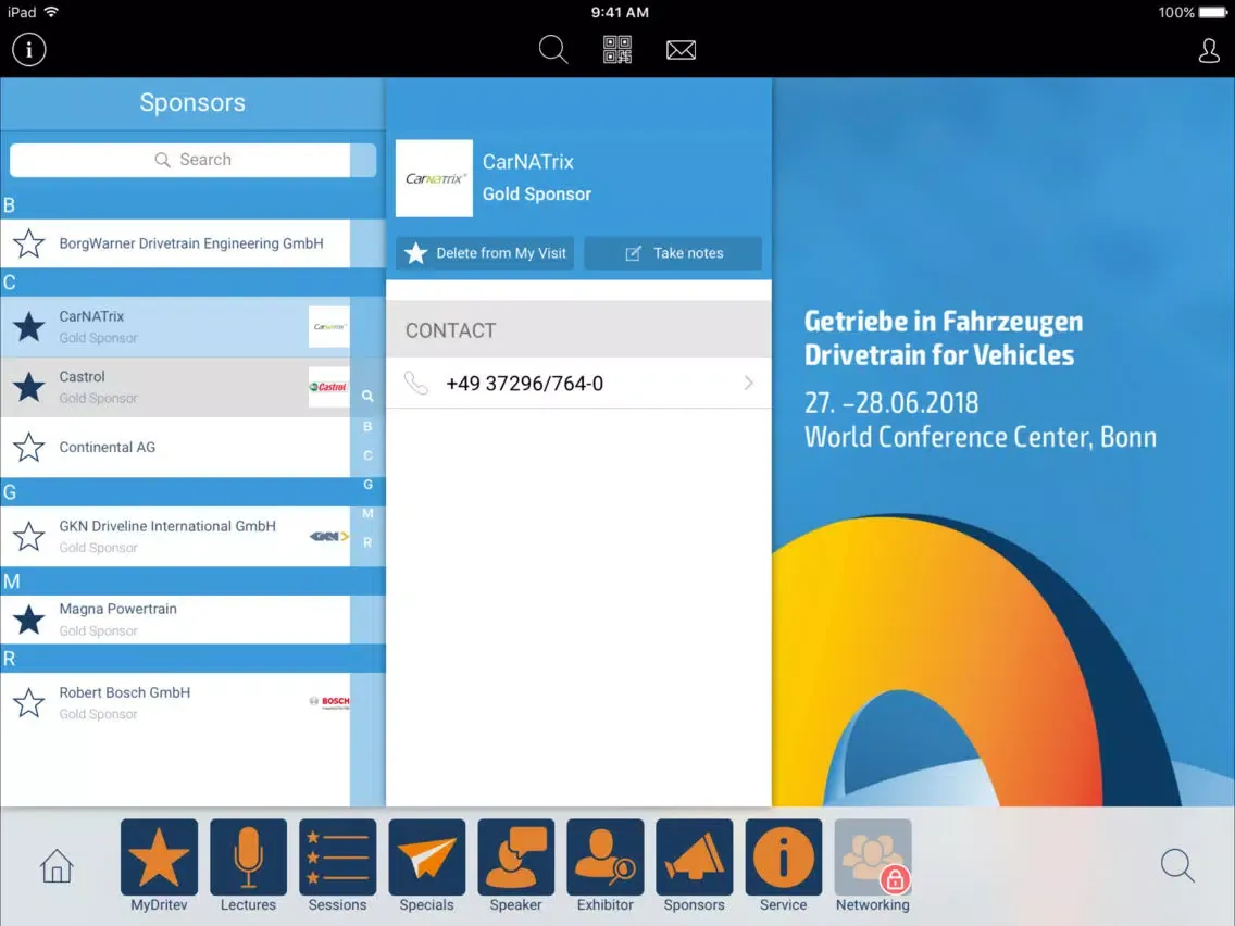 Dritev 2018 – Getriebekongress iPad  Screenshots