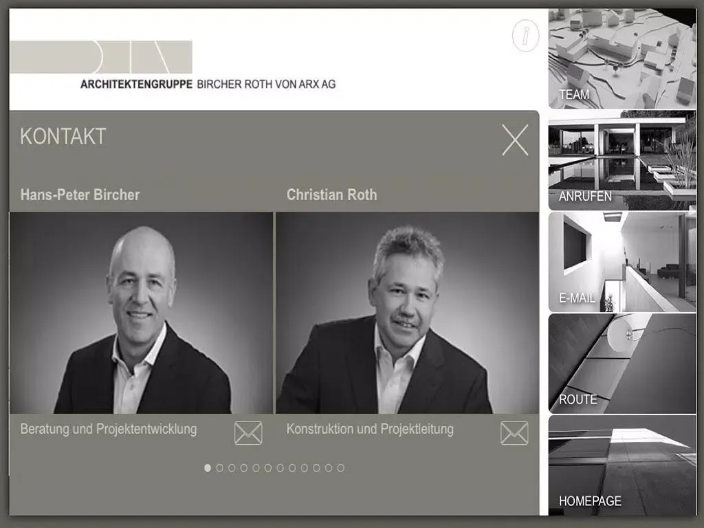Architektengruppe Bircher Roth von Arx AG iPad  스크린샷