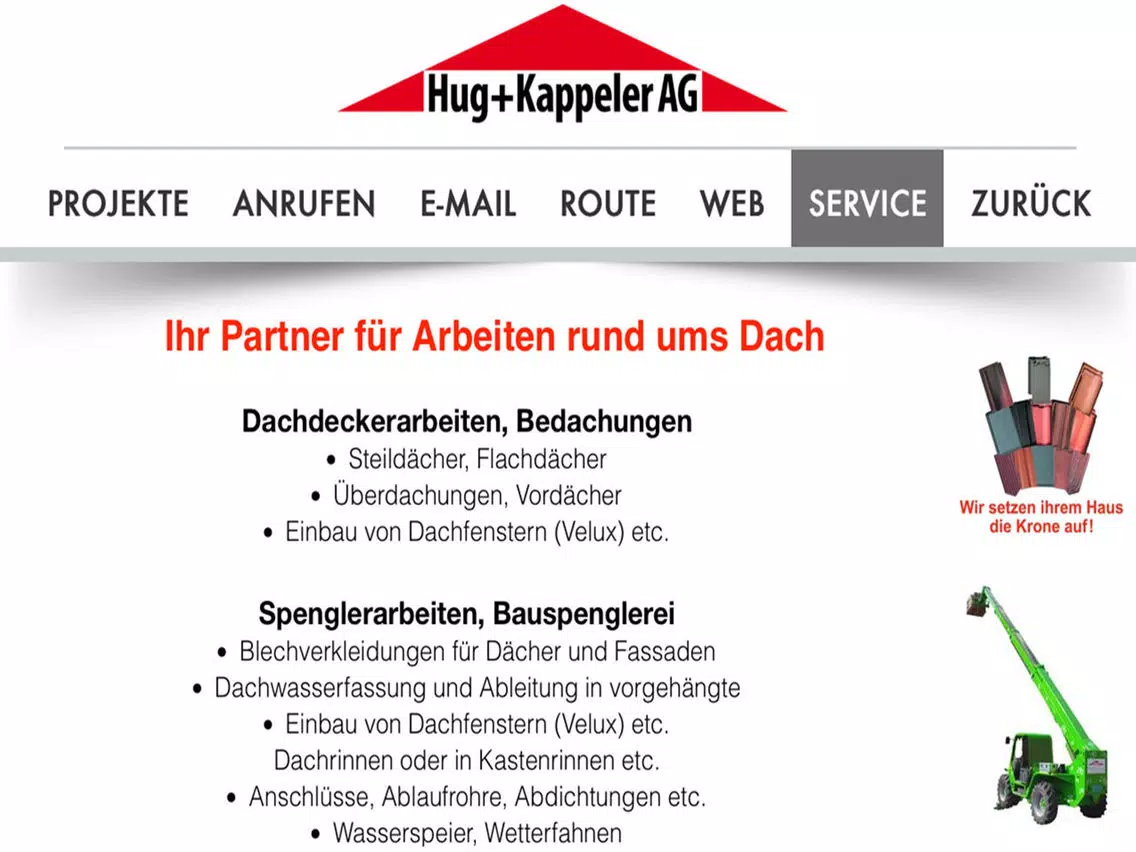 Zrzuty ekranu Hug + Kappeler AG iPad 