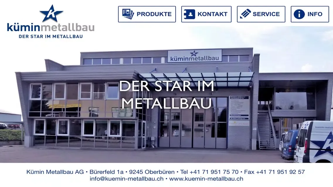 Captures d'écran de Kümin Metallbau AG