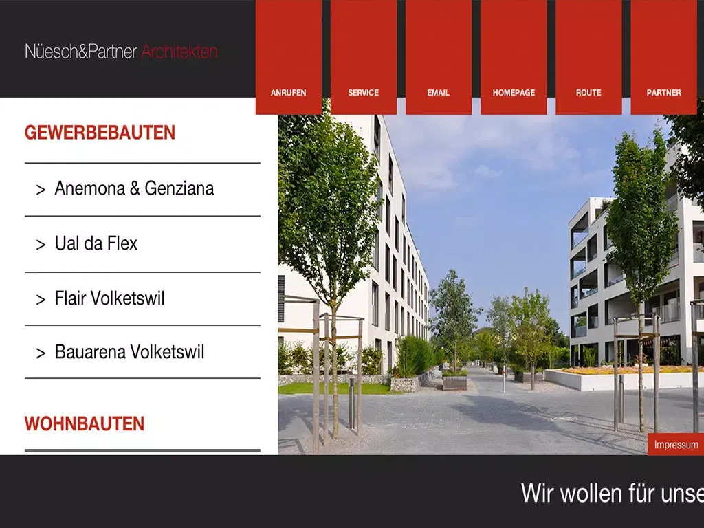 Nüesch & Partner Architekten iPad  স্ক্রিনশট