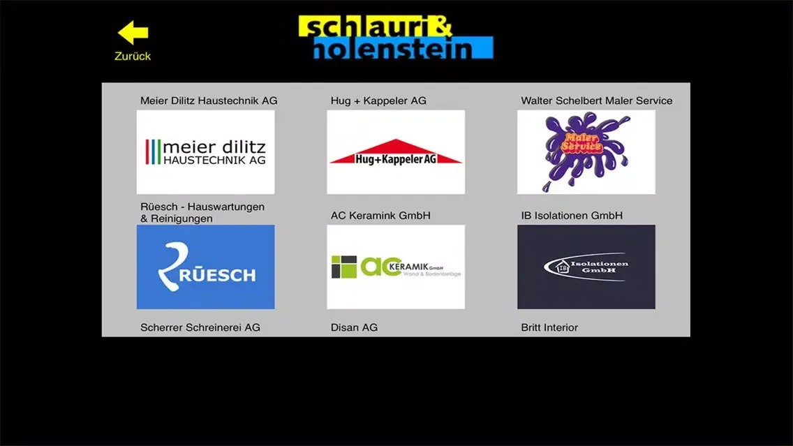 Capturas de tela do Schlauri & Holenstein AG aus Wi