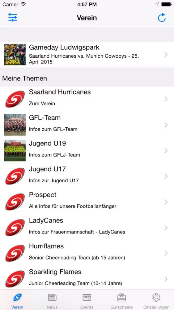 Saarland Hurricanes スクリーンショット
