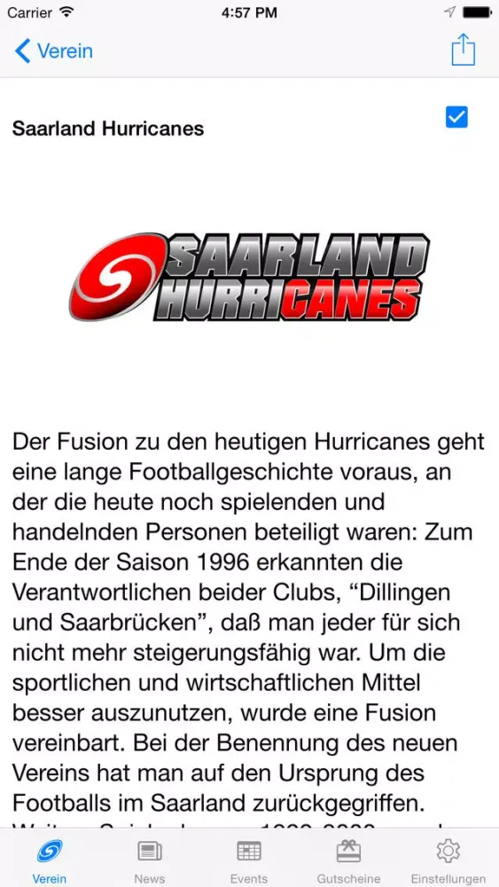 Saarland Hurricanes スクリーンショット