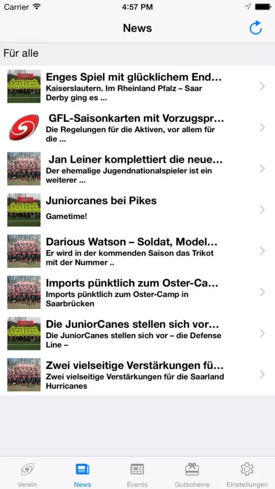 Saarland Hurricanes スクリーンショット