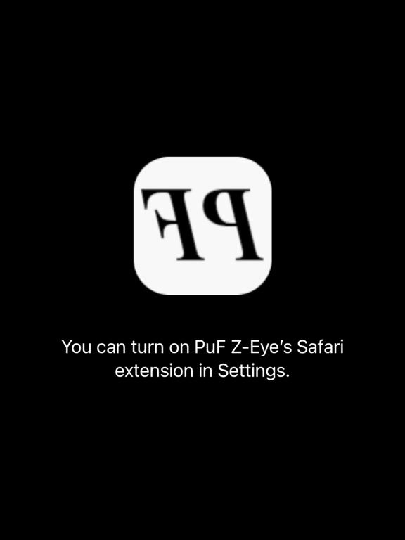 Tangkapan skrin PuF Z-Eye iPad 