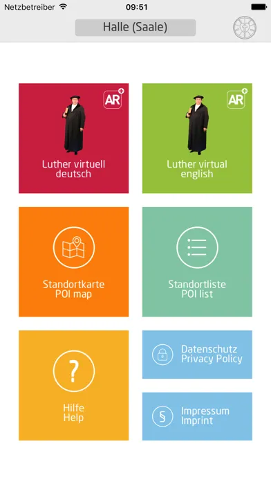 Luther virtuell سکرین شاٹس
