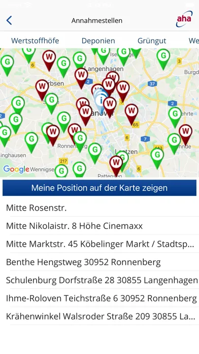 Capturas de tela do Abfallwirtschaft Hannover v4
