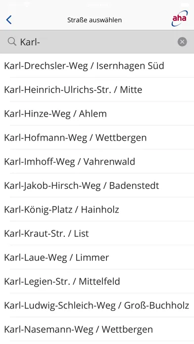 Capturas de tela do Abfallwirtschaft Hannover v4
